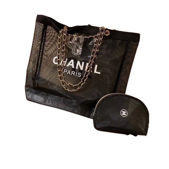 CHANEL Beauty Tote Bag with Matching Pouch - Picture 1 of 1